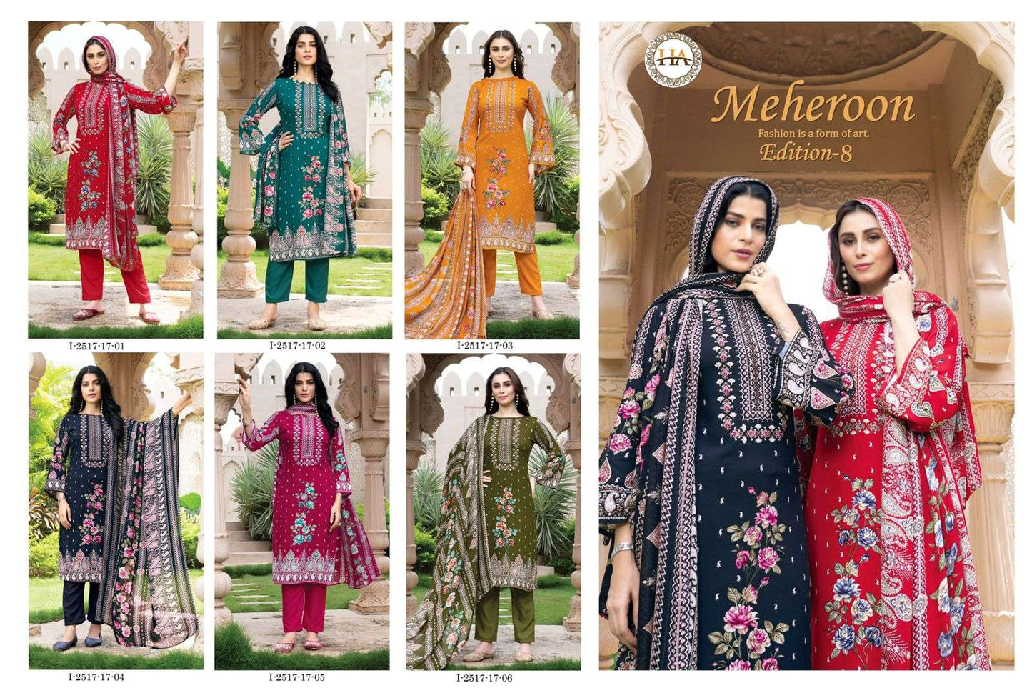 Harshit Fashion Hub Meheroon Vol-08