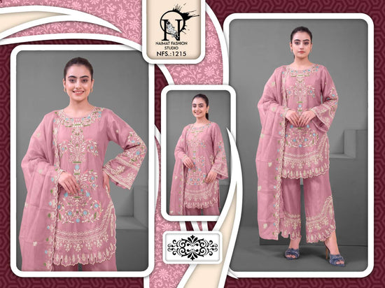 Naimat Fashion NFS - 1215 Chiffon Embroidery Pakistani Suit Set