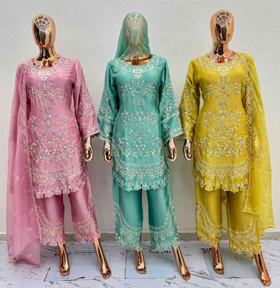 Naimat Fashion NFS - 1215 Chiffon Embroidery Pakistani Suit Set