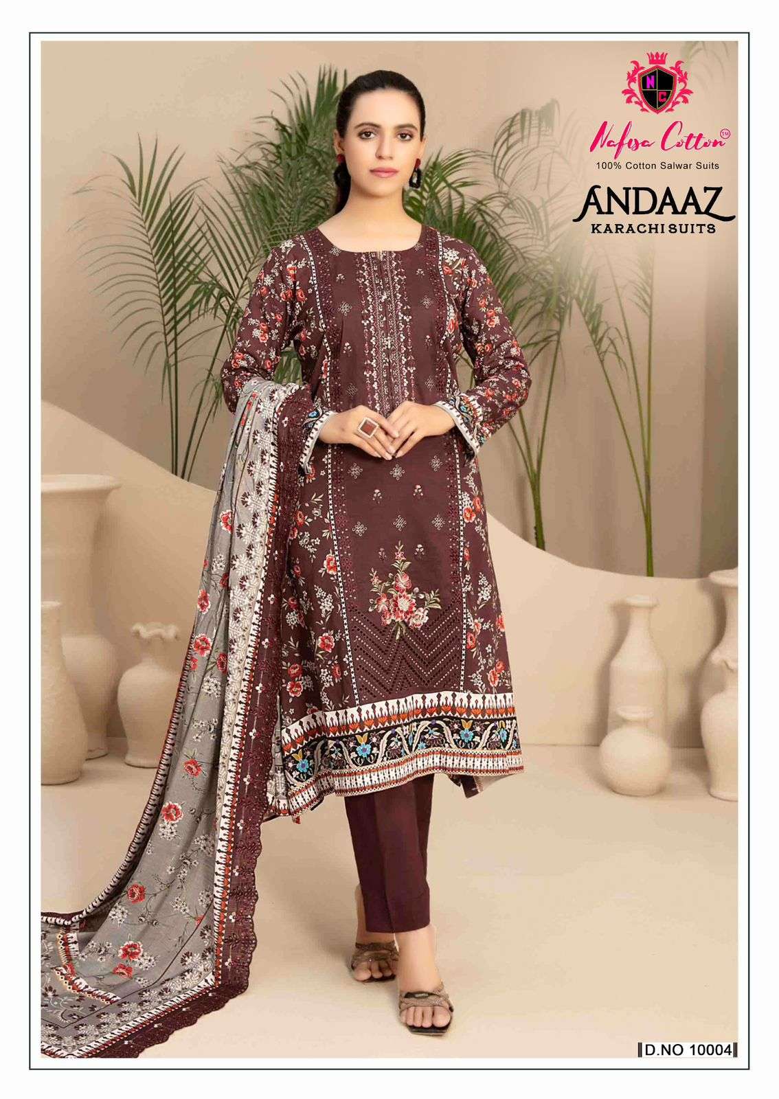 Nafisa Cotton Andaaz Karachi Suit Vol-10