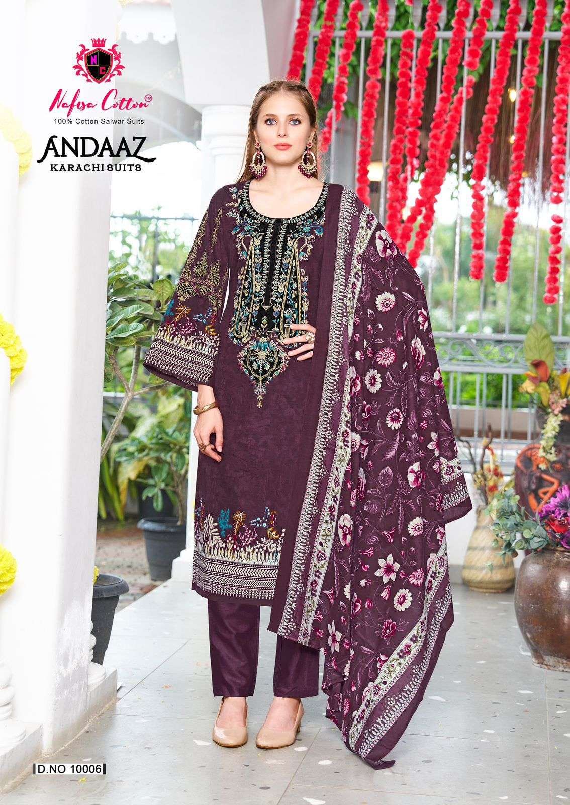 Nafisa Cotton Andaaz Karachi Suit Vol-10