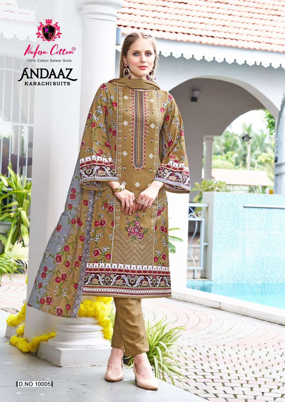 Nafisa Cotton Andaaz Karachi Suit Vol-10