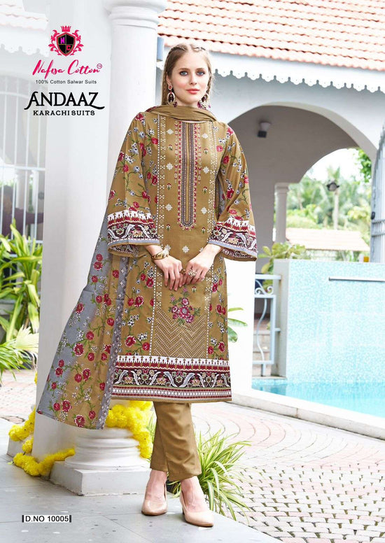 Nafisa Cotton Andaaz Karachi Suit Vol-10
