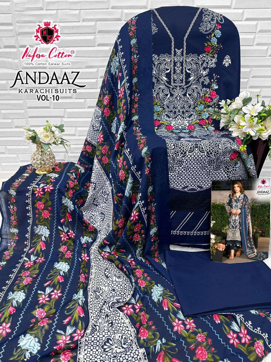 Nafisa Cotton Andaaz Karachi Suit Vol-10