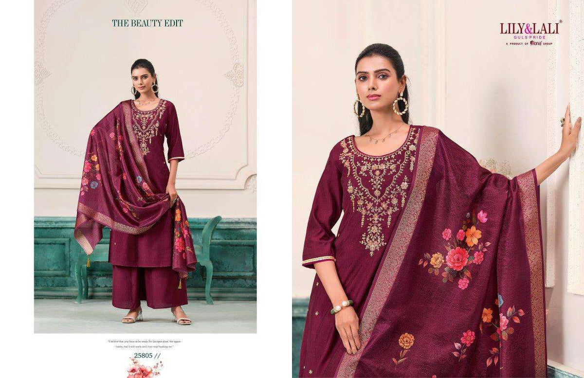 Lily And Lali Nargis  (6 Pcs)