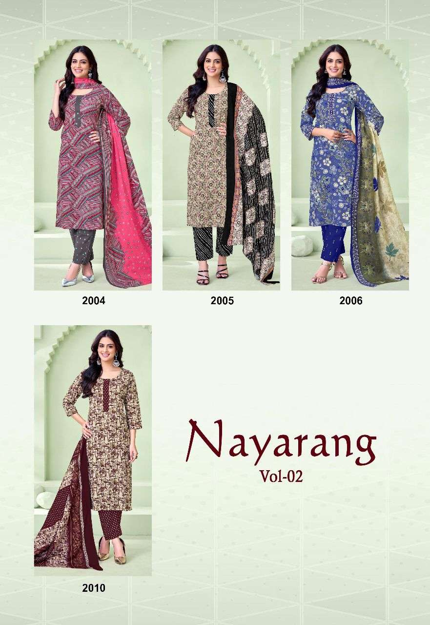 Dl Textiles Nayarang Vol-2  (10 Pcs)