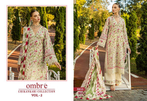 Shree Fab Ombre Chikankari Collection Vol-2  (8 Pcs)