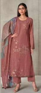 Omtex Siyana Linen Jacquard Dress Material Wholesale