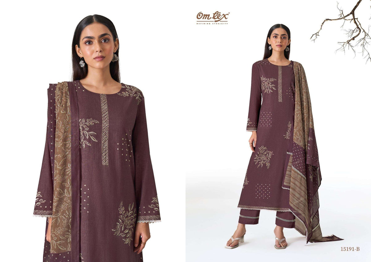 Omtex Vareya Cotton Dress Material Wholesale Catalogue - Amrah Wholesale