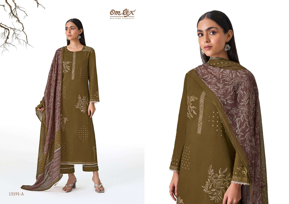Omtex Vareya Cotton Dress Material Wholesale Catalogue - Amrah Wholesale