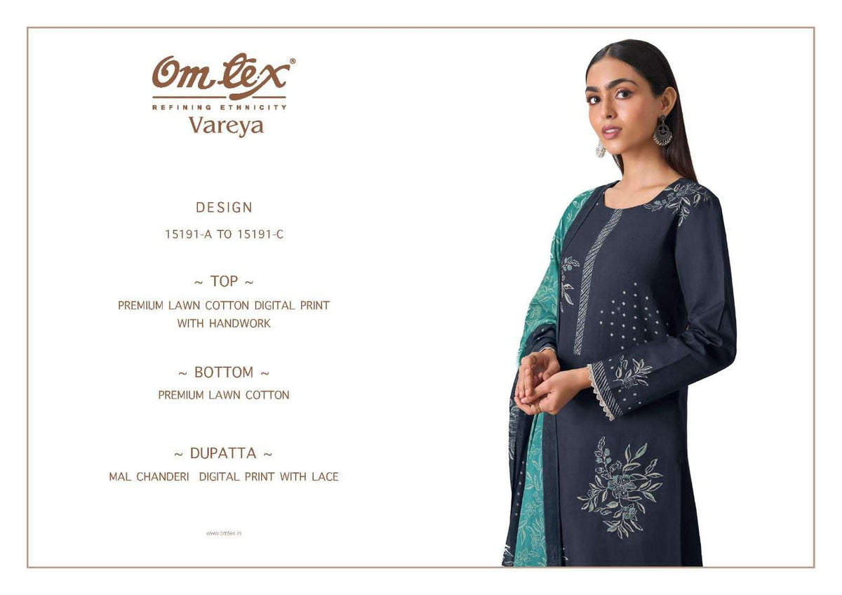 Omtex Vareya Cotton Dress Material Wholesale Catalogue - Amrah Wholesale