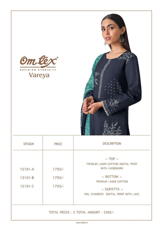 Omtex Vareya Cotton Dress Material Wholesale Catalogue - Amrah Wholesale