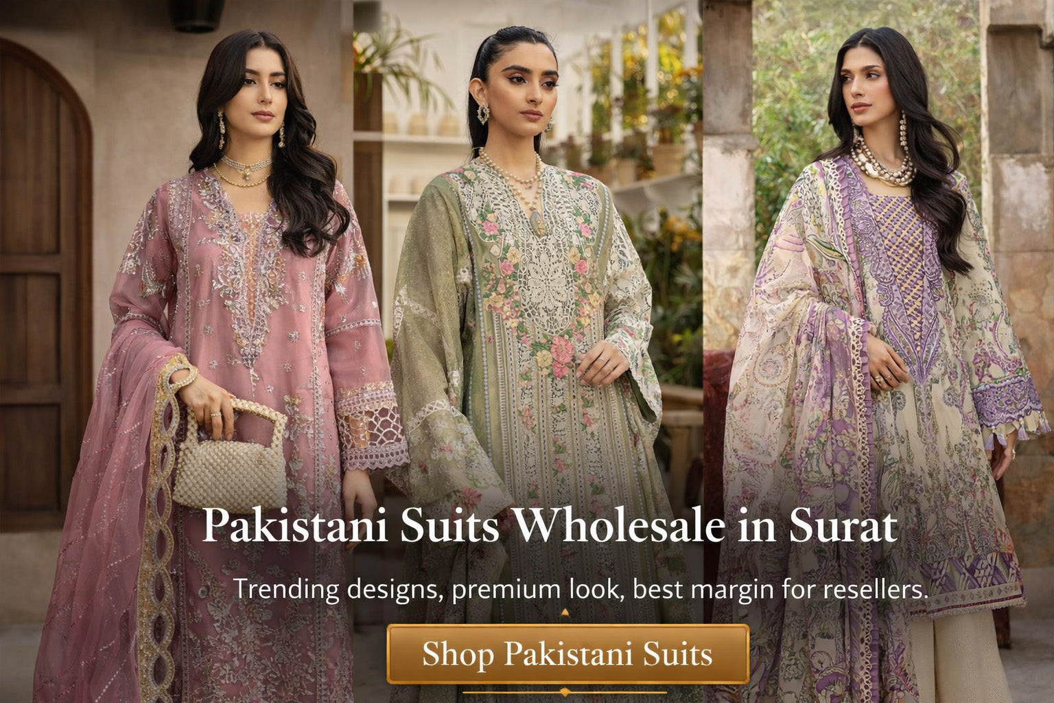 Wholesale Pakistani Suits – Latest Designs at Surat Prices – Amrah Wholesale