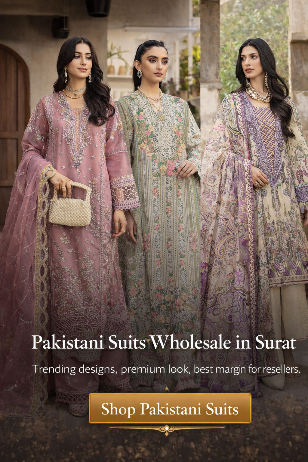 Wholesale Pakistani Suits – Latest Designs at Surat Prices – Amrah Wholesale