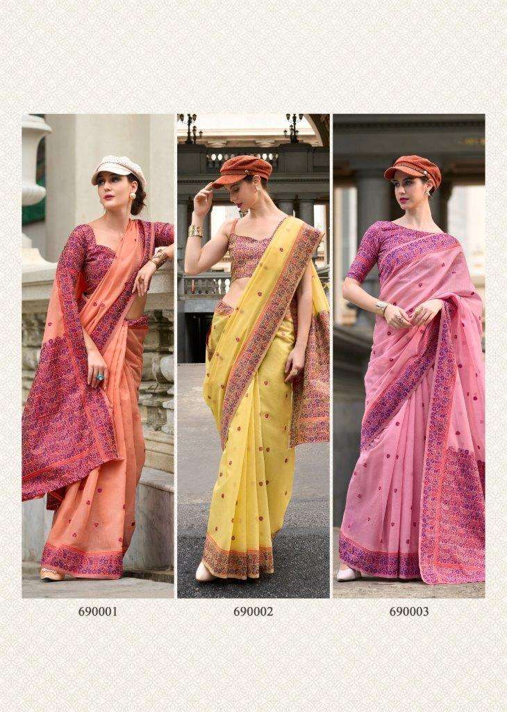Rajpath Prajanya 690001 To 690006 Series Soft Linen Cotton Print