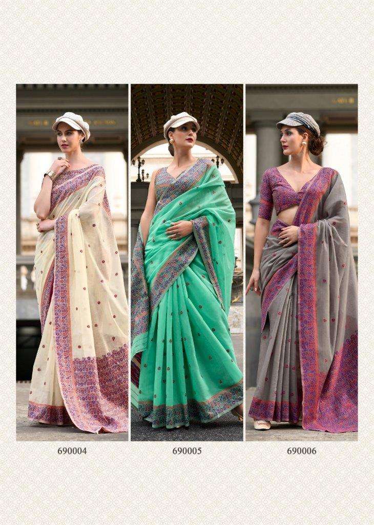Rajpath Prajanya 690001 To 690006 Series Soft Linen Cotton Print