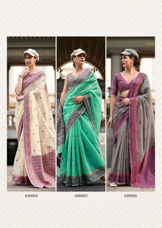 Rajpath Prajanya 690001 To 690006 Series Soft Linen Cotton Print