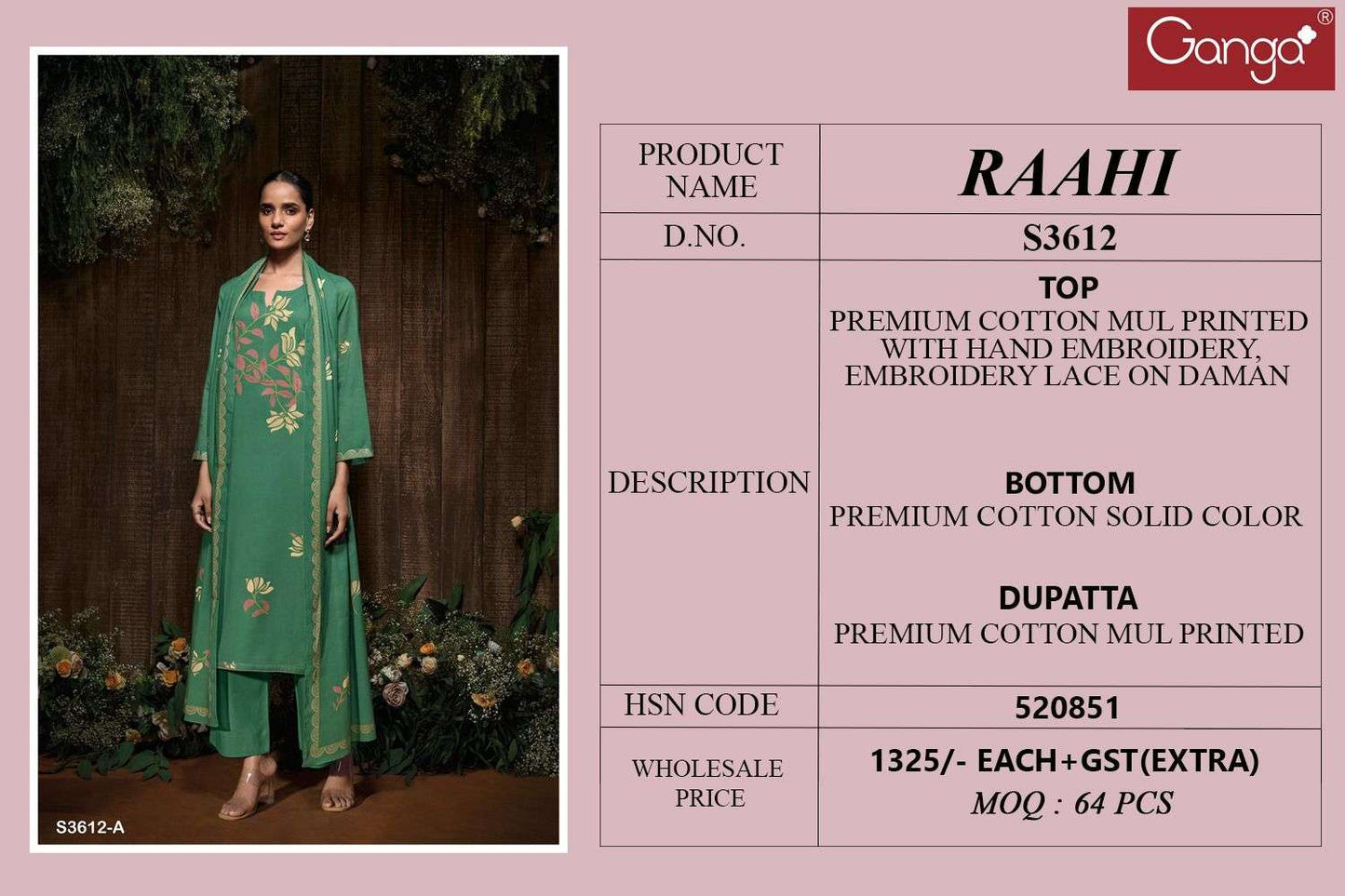 Ganga Fashion Raahi (4 Pcs)