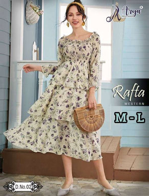 Arya Dress Maker Rafta Long Westren (5 Pcs)