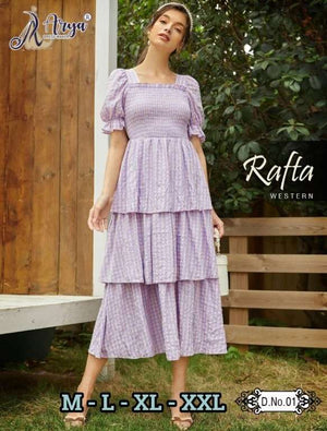 Arya Dress Maker Rafta Long Westren (5 Pcs)