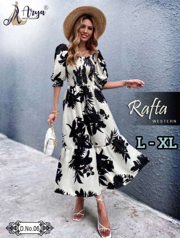 Arya Dress Maker Rafta Long Westren (5 Pcs)
