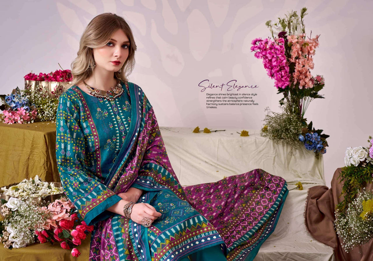 Romani Bin Saeed Vol 5 Cotton Dress Material Wholesale