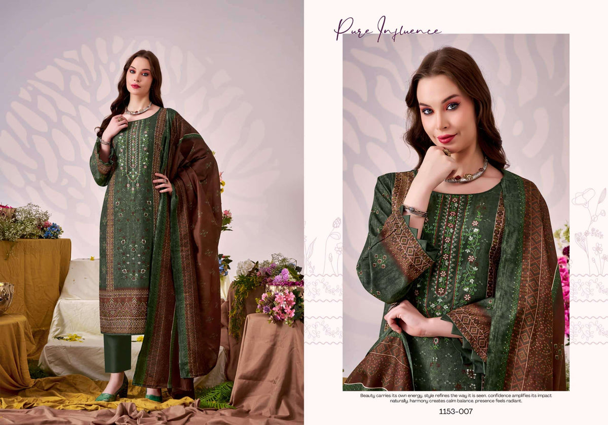 Romani Bin Saeed Vol 5 Cotton Dress Material Wholesale