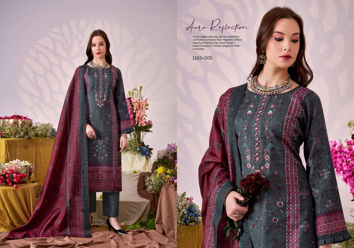 Romani Bin Saeed Vol 5 Cotton Dress Material Wholesale