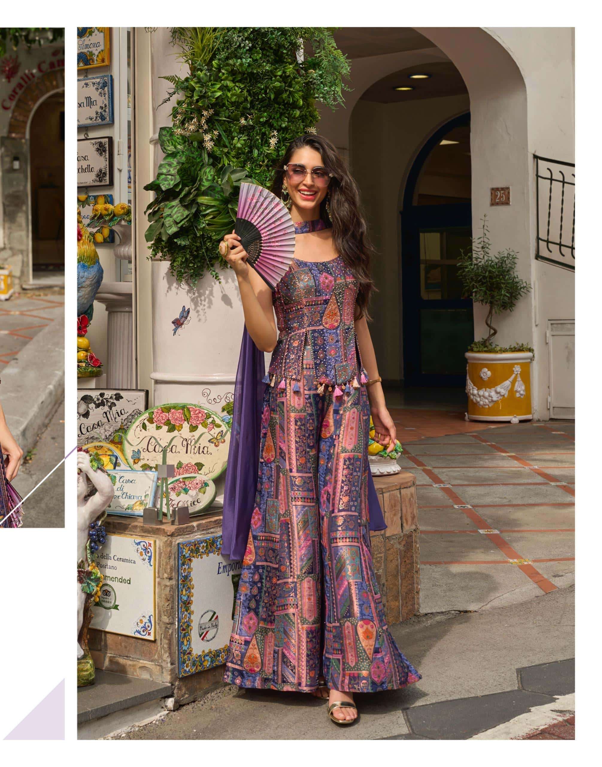 SAYURI BANARSI 20039 TO 20041 Viscose Jacquard Silk Co-Ord Set