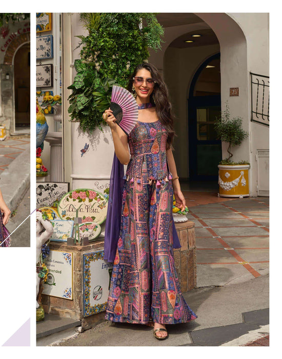 SAYURI BANARSI 20039 TO 20041 Viscose Jacquard Silk Co-Ord Set