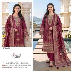 SHREE FAB KT-388 Viscose Muslin Pakistani Suit