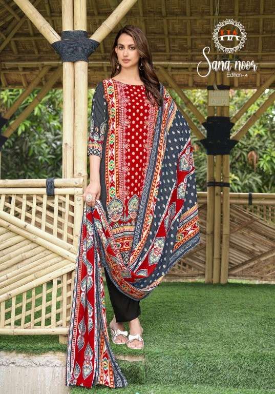 Harshit Fashion Hub Sana Noor Vol-04  (6 Pcs)