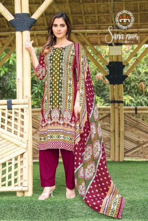Harshit Fashion Hub Sana Noor Vol-04  (6 Pcs)