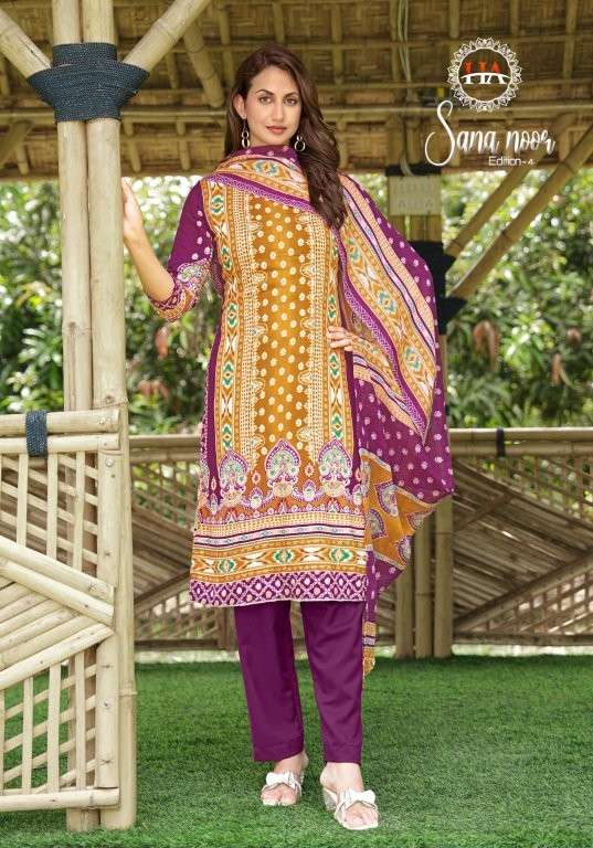 Harshit Fashion Hub Sana Noor Vol-04  (6 Pcs)