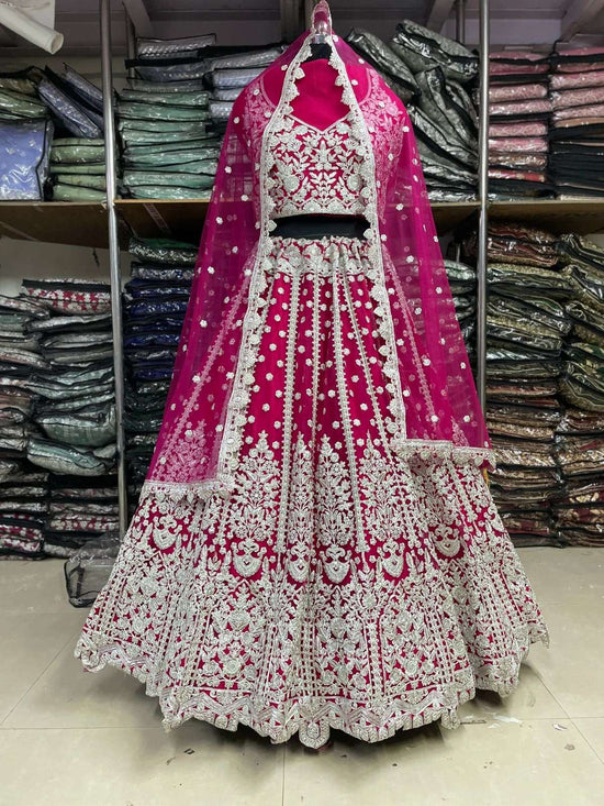 Senhora KB-1057 Net Embroidered Lehenga