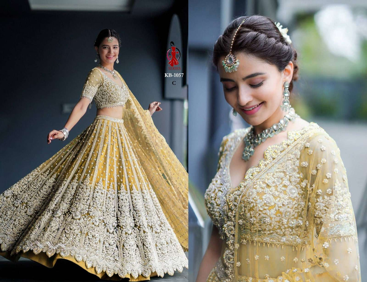 Senhora KB-1057 Net Embroidered Lehenga