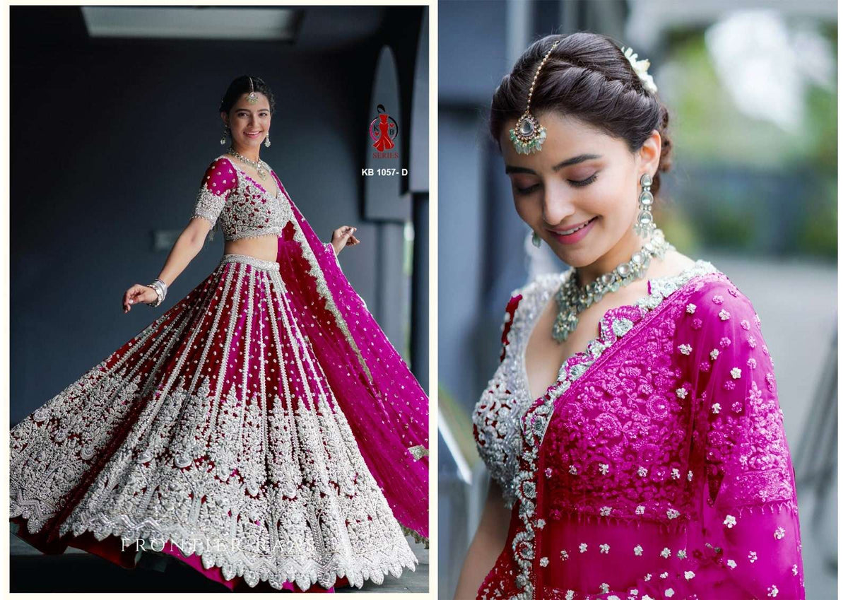 Senhora KB-1057 Net Embroidered Lehenga
