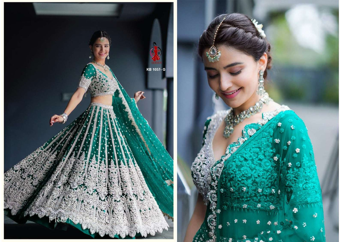 Senhora KB-1057 Net Embroidered Lehenga