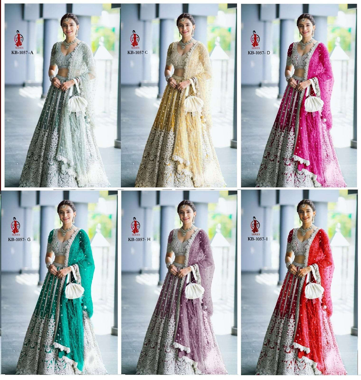 Senhora KB-1057 Net Embroidered Lehenga
