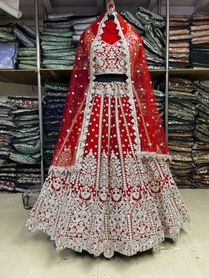 Senhora KB-1057 Net Embroidered Lehenga