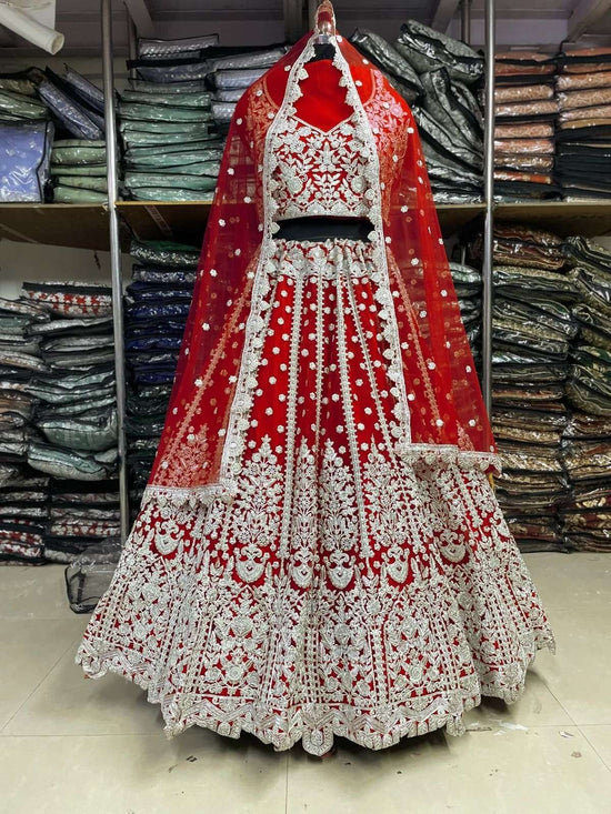 Senhora KB-1057 Net Embroidered Lehenga