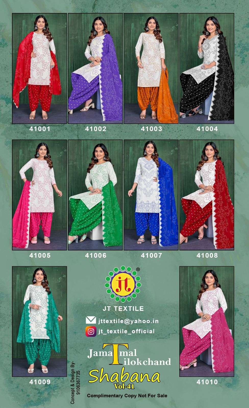 Jt Textile Shabana Vol-41