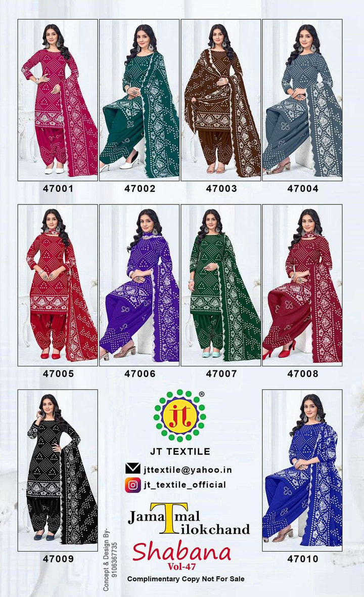 Jt Textile Shabana Vol-47