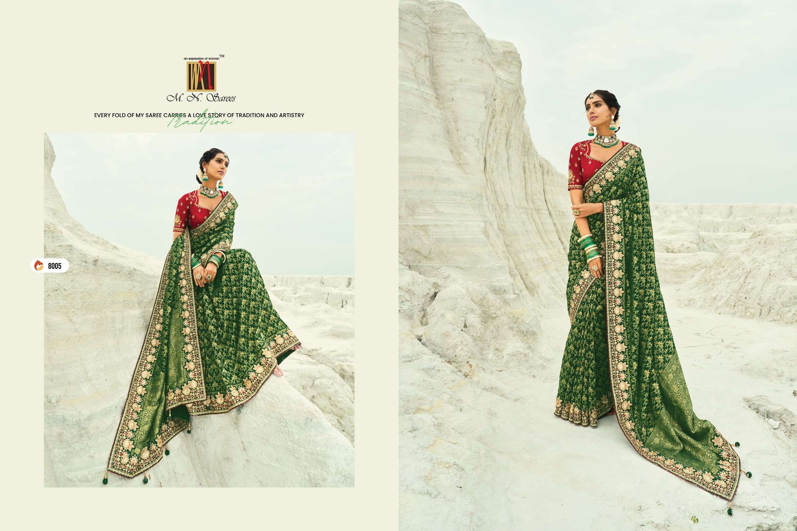 M.n Sarees Shahi Poshak Vol-04