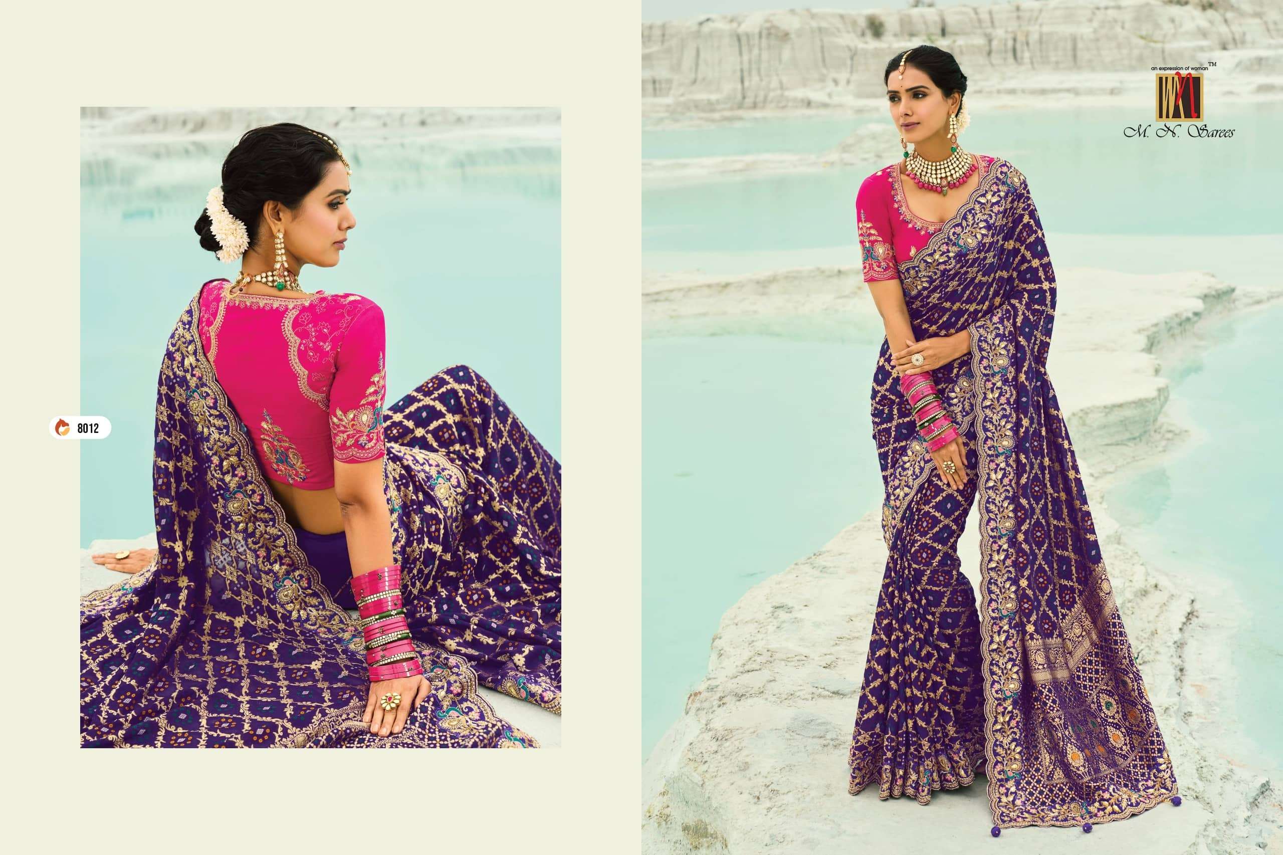 M.n Sarees Shahi Poshak Vol-04