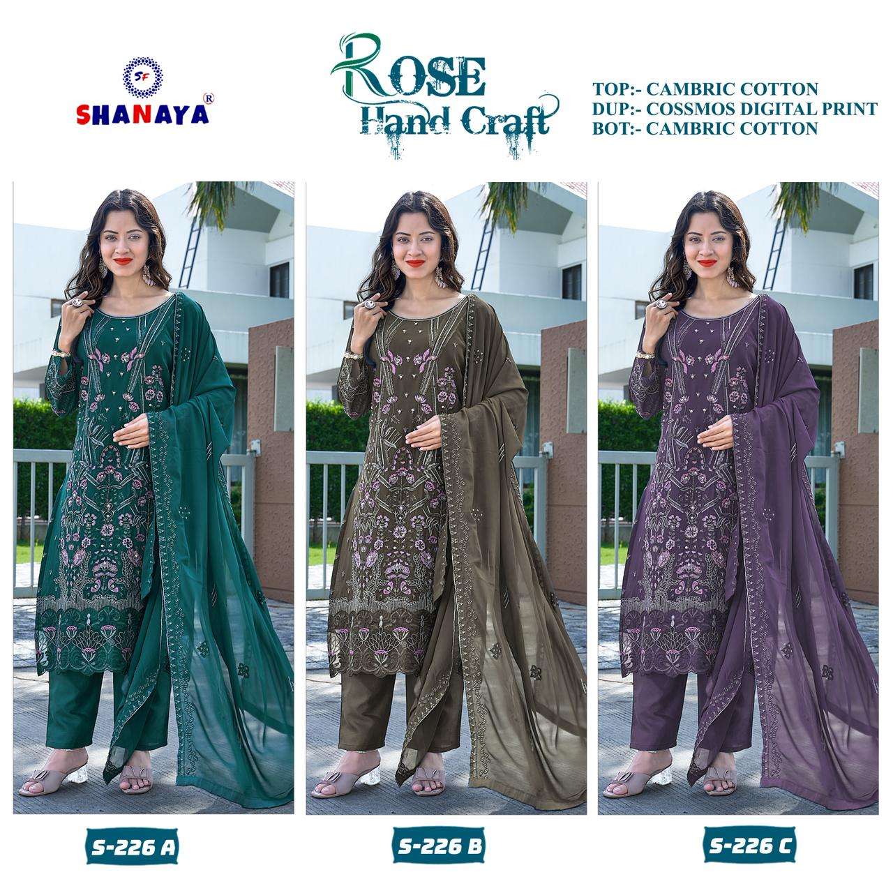 Shanaya Fashion Rose Hand Craft S-226