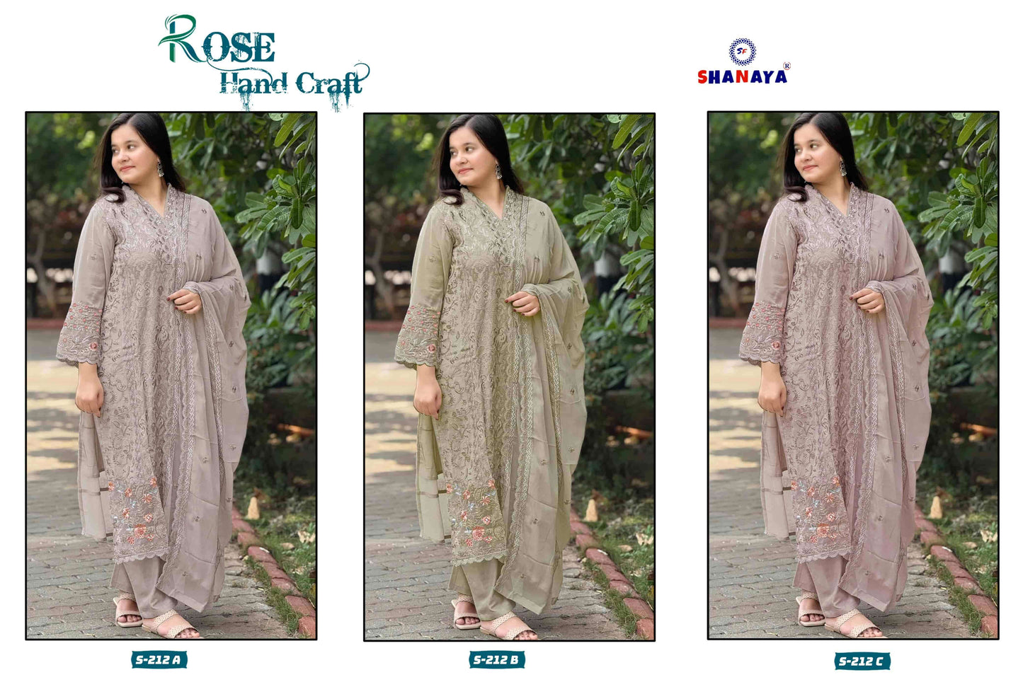 Shanaya Fashion Rose Hand Craft S-212