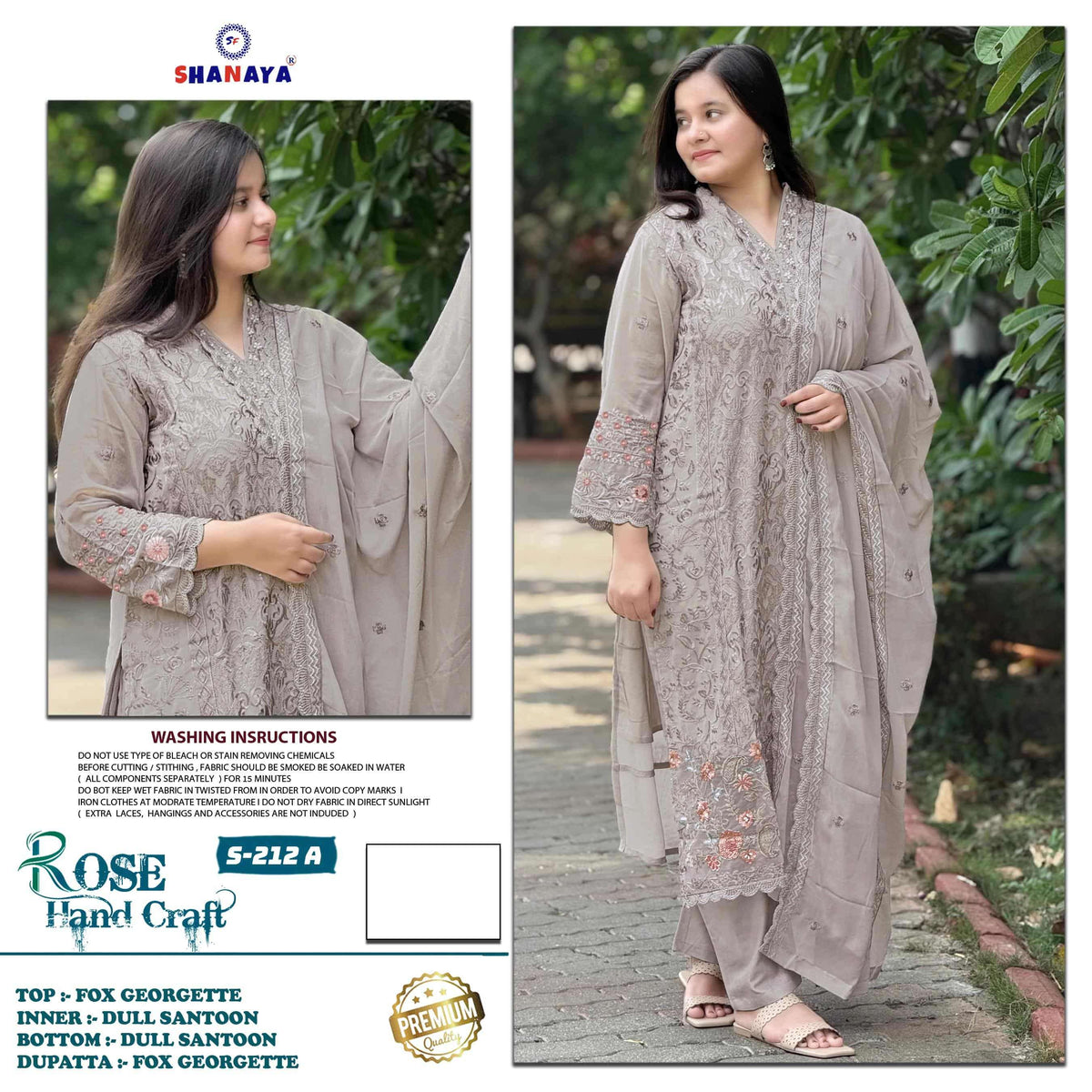 Shanaya Fashion Rose Hand Craft S-212