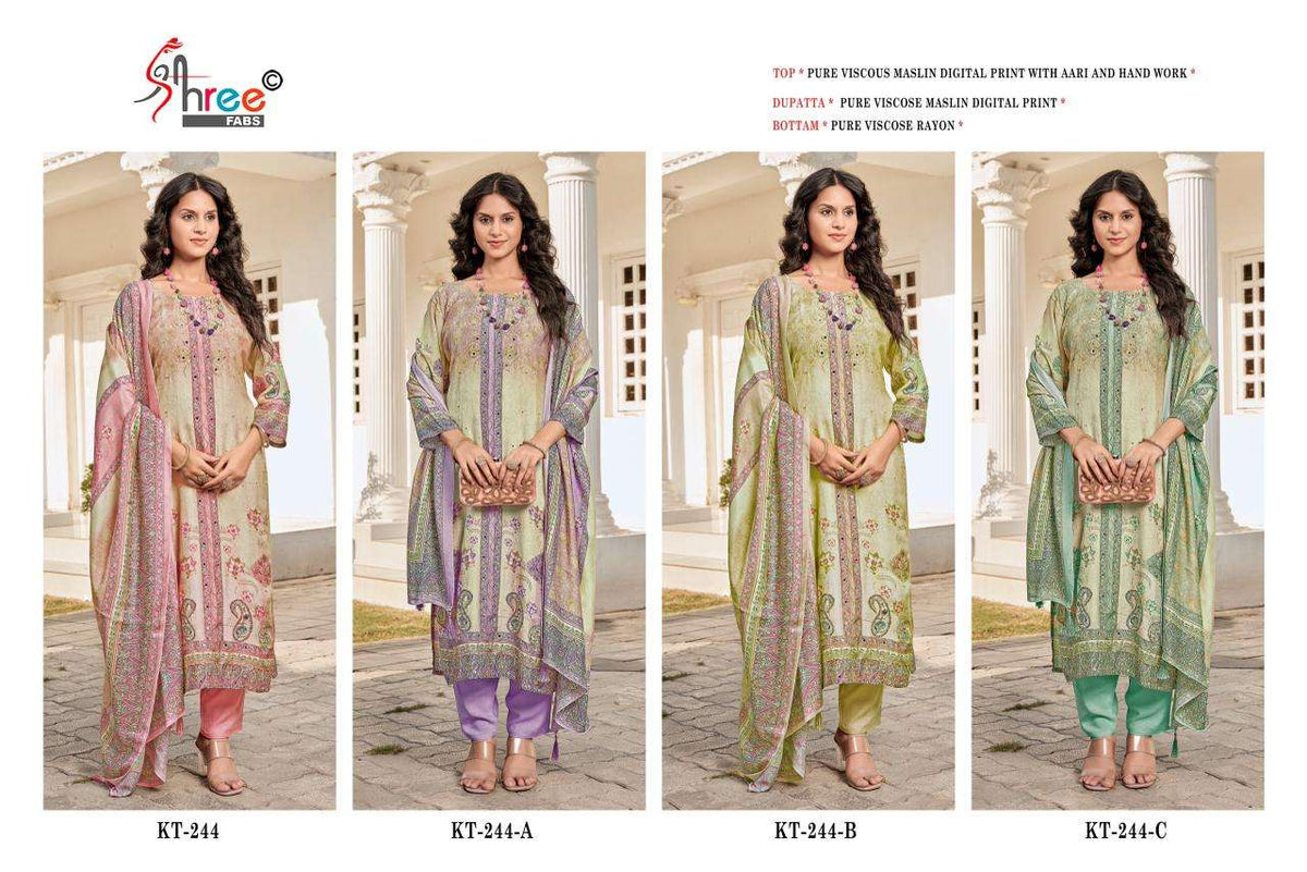 Shree Fab Kt-244 (4 Pcs)