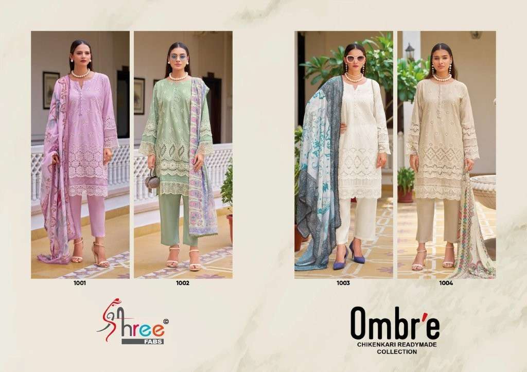 Shree Fab Ombre Chikankari Collection